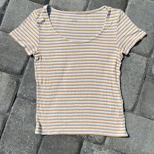 American Eagle Fitted Stripped Shirt